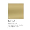 Murwall Gold Wall Decal Peel and Stick | Geometric Line Wall Sticker | Metallic Line Wall Decals
