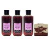 Bath & Body Works Sweetheart Cherry 3 Pack Body Wash Bundle with a Cherry On Top Bar Soap - Full Size