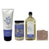 Bath & Body Works Aromatherapy Sleep Lavender Vanilla 3 Piece Set - Body Cream ,Body Wash and Shower Steamers with a Himalayan Salts Springs Sample Soap