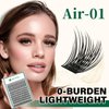 Lash Clusters 144pcs Individual Lashes D Curl 10mm Eyelash Clusters KEYYOU Air Touch Cluster Lashes Super Lightweight Soft Wispy Comfortable Easy DIY at Home(Air01-D-18mm)