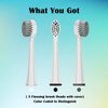Replacement Brush Heads for 𝗪𝗮𝘁𝗲𝗿𝗽𝗶𝗸 𝐒𝐨𝐧𝐢𝐜-𝐅𝐮𝐬𝐢𝐨𝐧 2.0 Flossing Toothbrush with Cover, Compact, 3 Count White, Soft Bristles