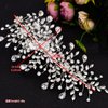 Wedding Tiara Bridal Hair Piece Silver Rhinestone Hair Accessory For Ladies,Rhinestone Bridal Bridesmaid Hair Comb Accessories(Silver One on the Right)