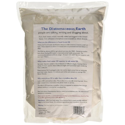 Lumino Home Food Grade Diatomaceous Earth, Pure, 1.5 Pound