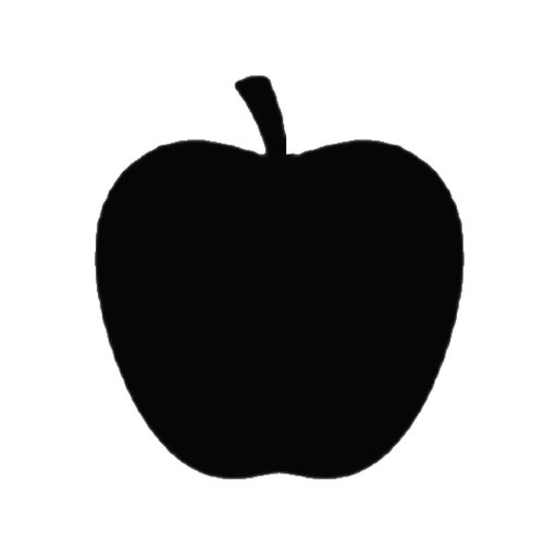 Allydrew Set of 32 Chalkboard Labels/Chalkboard Stickers for Organizing, Labeling, Gift Tags, Drink/Wine Markers, and Weddings - 1.6" x 1.5" Apple