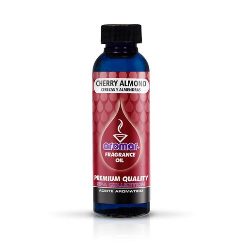 AROMAR Premium Fragrance Oil, Cherry Almond 2oz. Bottles. Long Lasting Aromatic Scent, Fresh and Revitalizing Aromatherapy for Living Room, Bedroom, and Kitchen