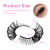 7 Pairs Fox Eye Lashes Flu-ffy 19mm Cat-Eye Lashes Curly Volume Eyelashes Faux Mink Lashes that Look Like Extensions Lashes Wispy False Eyelashes Natural Look(SN002)