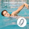 Reusable Swimming Ear Plugs with Nose Clips -2 Pairs Silicone Swimmers Ear Plugs for Adult Water Surfing, Snorkeling, Sleeping and Shower