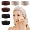 Dyeek 6 Piece Headbands for Women Fastern Velvet Wig Grip Comfort Adjustable Hair Accessories Non Slip Hair Band (Black/Brown/Beige)