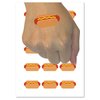 Yummy Hot Dog Temporary Tattoo Water Resistant Fake Body Art Set Collection - 15 2" Tattoos (1 Sheet)