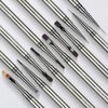 12Pcs Nail Art Brushes, Nail Gel Polish Painting Brush YIHUALE Nail Liner Brush, Nail Brush Gift for DIY Manicure Salon at Home (silver)