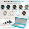 SURETHIK 4-in-1 Enhanced Hairline Powder Kit - Conceal Thinning Hair, Root Touch-Up, Highlight Refresher & Eyebrow Enhancer for Men and Women (Dark Blonde)