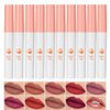 10 Colors Lipstick Tube Red Matte Velvet Lip Tint Stain Set, Natural Ingredients Lip Gloss Set, Waterproof & Long Lasting 24 Non-Sticky