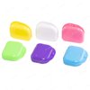 Assorted Retainer Case Box of 12 Individually Sealed, Dental Storage Container for Aligners, Mouth Guards - Yellow, White, Pink, Green, Purple, Blue