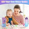 PERRYHOME Decorate Your Own Mermaid Water Bottle Kits for Girls, Mermaid Toys for Girls Age 4-10 Painting Crafts Kit, Fun Arts Kits 6-12 Year Old Toddler Girls Birthday Christmas Gifts Toys