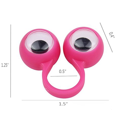 3 otters Eyeball Ring, 25PCS Eye Finger Puppets Eye Monster Finger, Party Favors, Teachers Prizes, Birthday Goodie Bag Stuffers, Novelty Classroom Exchange Gifts, Valentines Day Gifts