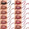 KIMIEYE Cream Lip Liner Set, 12 Colors Matte Finish Series Lip Liners Pen Kit for Women, Long Lasting Waterproof Smooth High Pigmented Lip Pencil for Daily Makeup (Set B)