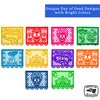 Mexican Party Banners (5 Pack - 10 Plastic Flag Designs per Banner) - Papel Picado Dia de Los Muertos Decorations for Altar - Day of The Dead Banners - Day of Dead Decor