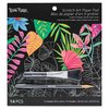 Brea Reese Scratch Art Paper Pad, Black, Metallic Gold