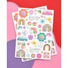 xo, Fetti Groovy Rainbow Birthday Party Temporary Tattoos - 52 Styles | Disco Party Supplies, Happy Pastel Birthday Decorations, 70s Baby Shower Favors, Cool Retro Peace Gift