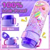 Decorate Your Own Water Bottle Kits for Girls Age 4-12, Unicorn Toys for Girls Age 4-6 Painting Crafts Kit, Clay Beads Bracelet Making Kit, Birthday Gifts Toys for Ages 6-12 (Unicorn)