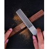 DONSTRAW Wood Rasp File 4 Way Premium Grade High Carbon Hand File and Round Rasp, Half Round Flat & Needle Files Wood Rasp Set for Sharping Wood and Metal Tools