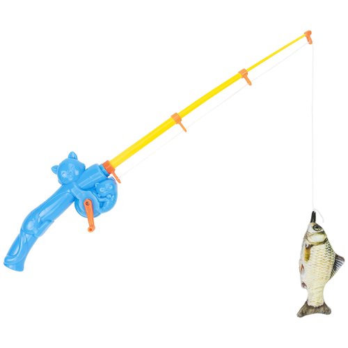 Fairly Odd Novelties Cat Fishing Pole Toy - Funny Interactive Fish Toy for Cats, Kittens, and Small Pets. Giftable Cat Fishing Rod Novelty Gifts, Item, FON-10309, Multi-Colored, 1 Count (Pack of 1)