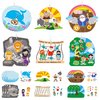 36Set Religious Sunday School Crafts for Kids Bulk Christian Bible Stories DIY Sticker Hanging Ornament Craft Kit for Classroom VBS Activities Sunday School Church Carnivals Christmas Exchange Gifts