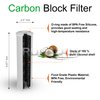 Block Activated Carbon Coconut Shell Water Filter Cartridge 5 Micron for RO & Standard 10â€ Housing WELL-MATCHED with WFPFC8002, WFPFC9001, WHCF-WHWC, WHEF-WHWC, FXWTC, SCWH-5 (2 Pack)