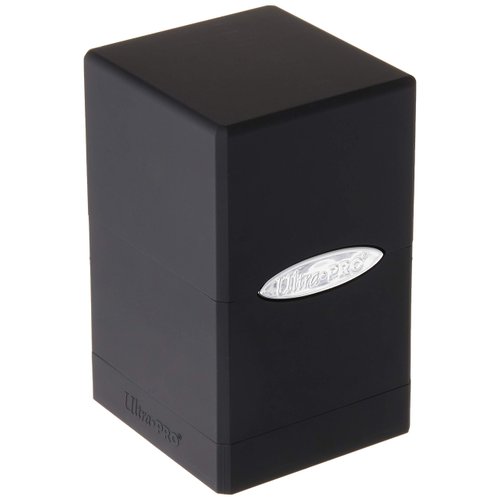 Ultra Pro Satin Tower Deck Box | Black | 1-Pack