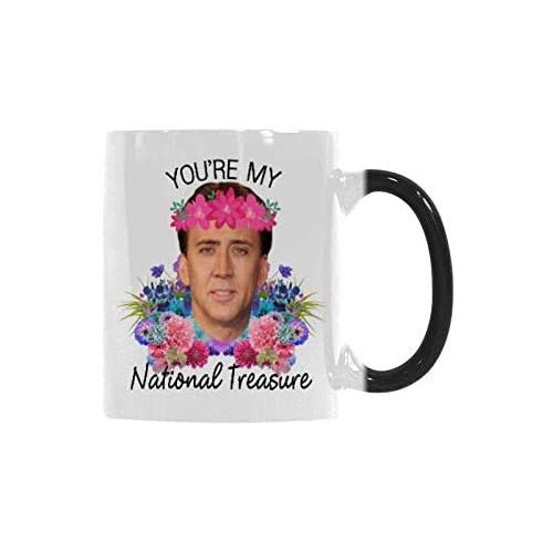 SCSF You're My National Treasure Morphing Coffee Mugs Heat Reveal Color Change Mug Christmas Mug For Men11 Ounces