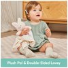 GUND Baby Sustainably Soft Bunny Lovey, Stuffed Animal Plush Blanket Made from 100% Recycled Materials, for Babies and Newborns, Pink/Cream, 10”