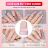 Mini UV Light for Nails, Small UV Light for Nails, USB Nail Dryer for Fast Curing,16W Portable Mini Nail U V Lamp for Gel Nail(Pink)