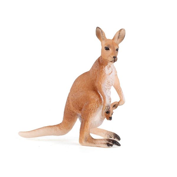 Wild Animal World Animal Figures Kangaroo End Table Desktop Decoration Imitation Ornament Animal Model Toys Gifts for Kid Children