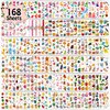 Partywind 168 Sheets (2000 Styles) Kids Temporary Tattoos for Party Supplies, Fake Tattoo Stickers with Dinosaur/Mermaid/Pirate for Boys and Girls, Birthday Games for Party