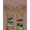 xo, Fetti Cars Glow in Dark Temporary Tattoos for Kids - 42 pcs | Monster Truck Birthday Party Supplies, Race Car Favors Decorations
