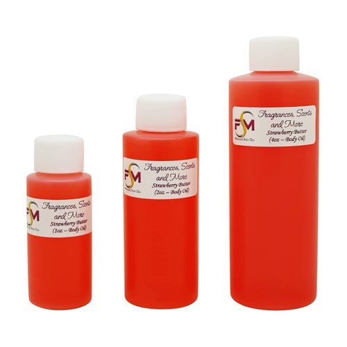 Fragrances, Scents and More Strawberry Butter Perfume/Body Oil - 0.17 Fl Oz Glass Roll On (5ml)