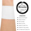 Goth White Face Body Paint Makeup Foundation, DE'LANCI Professional Semi-matte White Foundation Makeup, Smudge-Proof White Face Paint Foundation for Halloween Clown Joker SFX Zombie Monster Costume