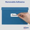 Avery Multi-Use Removable Labels, 1" x 3", Print or Write ID Labels, White, 250 Labels Total (05436)