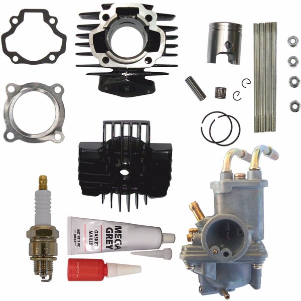 Zoom Zoom Parts Carburetor Cylinder Piston Ring Gasket Top End Kit Fits Yamaha PW 50 PW50 1981-2023 Years