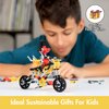 The Off Bits Motorbike Stem Building Toys, RiderBit Educational Build Your Own Robot Toy for Kids 8+ Year Old Boys and Girls, Stem Toys Engineering Kit, Vehicle Construction Toys Steam Gift
