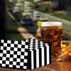 100 Pack Black and White Checkered Flag Party Napkins Disposable Race Car Birthday Party Supplies Racing Car Theme Party Paper Lunch Napkins for Baby Shower Kids Men Party Decorations Favors