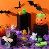 Halloween Mochi Squishy Toy 50pcs -Mini Squishy Toys in Unique Halloween Shapes, Bulk Party Favors for Kids, Fidget Stress Ball, Classroom Prizes, Goodie Bag Fillers, Trick or Treat