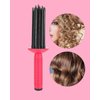 Hair Fluffy Styling Curler Curls Comb,Hair Curler Curling Make Up Brush Roller Tool Portable Hair Curling Roll Comb Anti‑Slip Professional Round Hair Brush for Home Personal Use Travel