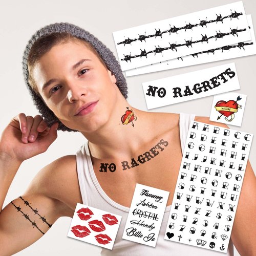 White Trash Temporary Tattoos/Easier than makeup/Perfect for Halloween/HillBilly Costume Idea