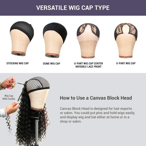 STUDIO LIMITED Mannequin Head Tripod Stand Adjustable with PU Canvas Block Head 10 Pcs (25 Inch)