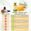 URZTUL 2 PCS Turmeric Soap Bar & 1 Pack Turmeric Oil for Face & Body, Nautral Tumeric Skin Care Soap Deep Cleanses, Soothing, Hydrating Turmeric Vitamin C Vitamin E Oil for All Skin Type