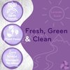 Eco-Gals Eco-Squares laundry detergent sheets with zero waste dry soap technology for cleaning linen and clothes in regular and high efficiency top and front load washing machines, Lavender