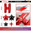Birthday Balloons Banner, 3D Mylar Foil Happy Birthday Balloons, 26pcs Birthday Party Decorations with 8pcs Star Balloons for Men Women Adults Ecofriendly Birthday Party Supplies, Black Red
