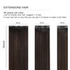 FUBILI Clip in Hair Extensions Balayage Dark Brown to Chestnut Brown Ombre Real Human Hair 12 Inch 80g 5pcs Natural Remy Hair Extensions