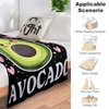 Just A Girl Who Loves Avocado Throw Blanket Cute Avocado Fruits Print Blankets Gifts for Couch Sofa Bed Stuff Decor Soft Cozy Fleece Plush Flannel Bedding for Lover Women Girls Kids Adults 40"x50"